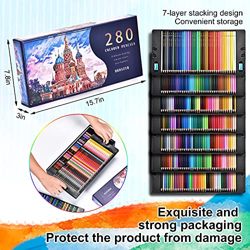 Wilshin Colored Pencils 48 Count Artist Quality-Coloring Book Colored Pencil Set for Adults and Children