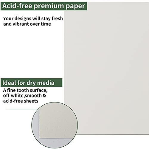 9 x 12 inches Sketch Book, Top Spiral Bound Sketch Pad, 1 Pack 100-Sheets  (68lb/100gsm), Acid Free Art Sketchbook Artistic Drawing Painting Writing  Paper for Kids Adults Beginners Artists