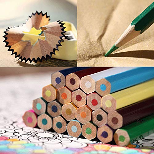 72 Pack Colored Pencils for Adult Coloring Books, Soft Core, Art Drawing  Pencils for Artists Kids Beginners, Coloring Pencils Set with Sharpener for  Coloring, Sketching, Painting 