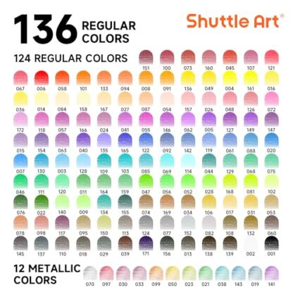 Shuttle Art Colouring Pencils, Soft Core Coloured Pencils Set for Adult Colouring Books Artist Drawing Sketching Crafting, Colouring Pencil for Adults Pack, Drawing Supplies for Artists - Image 3